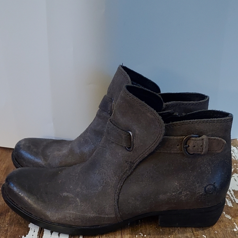 Women's Born Leather Jem Booties Size 8